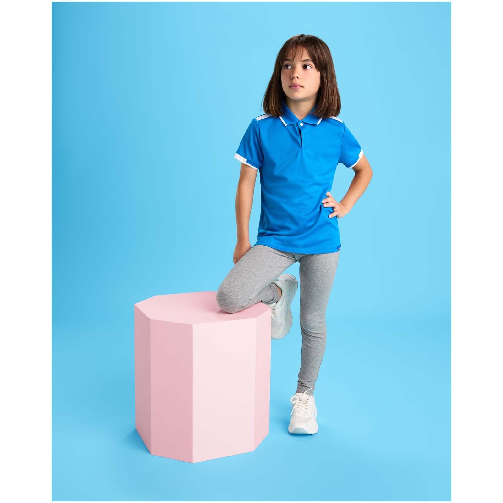 Tamil Sport Poloshirt für Kinder - royalblau -  weiss-939