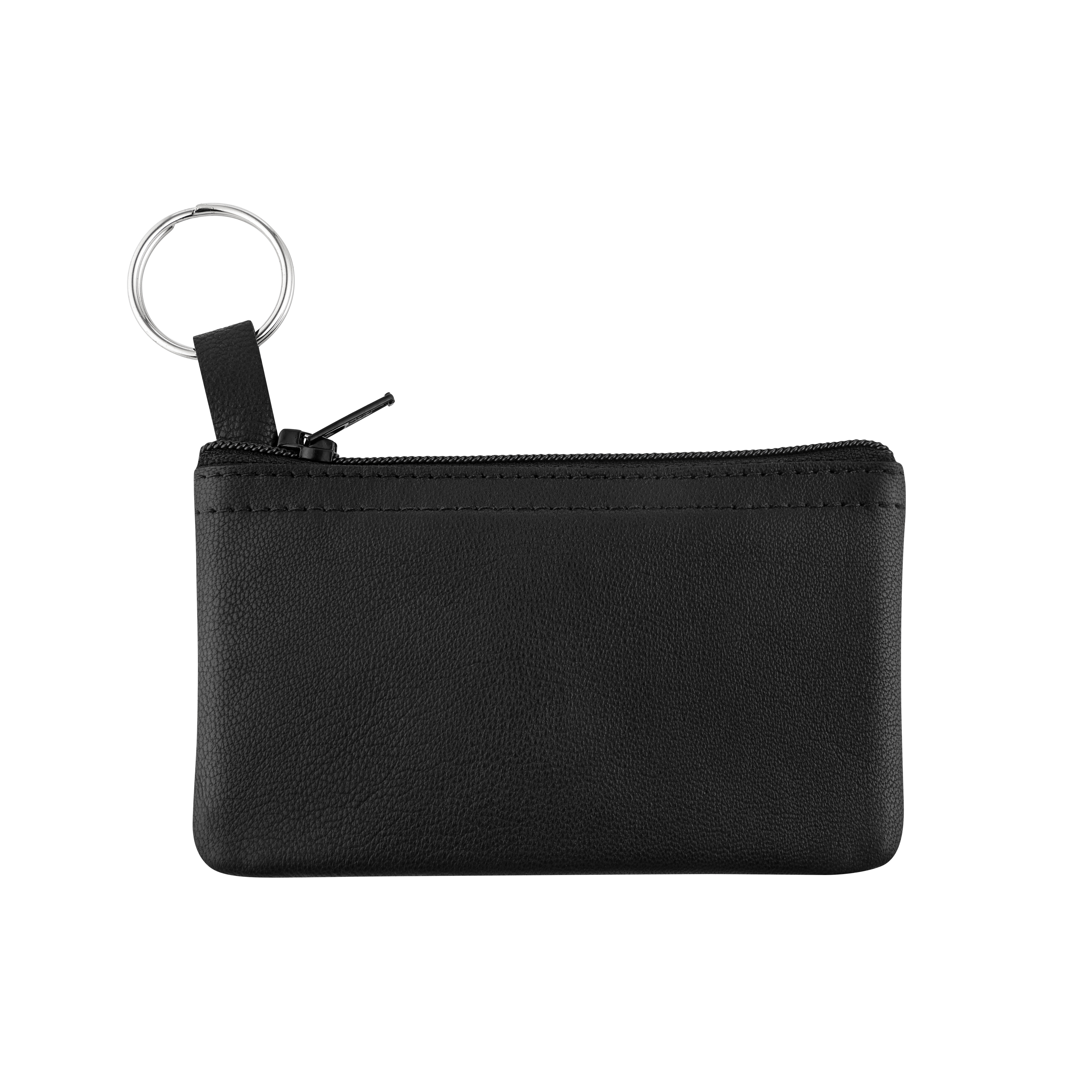 Blackmaxx® Ziegenlederschlüsseltasche "EcoNappaDeLuxe" - schwarz-135
