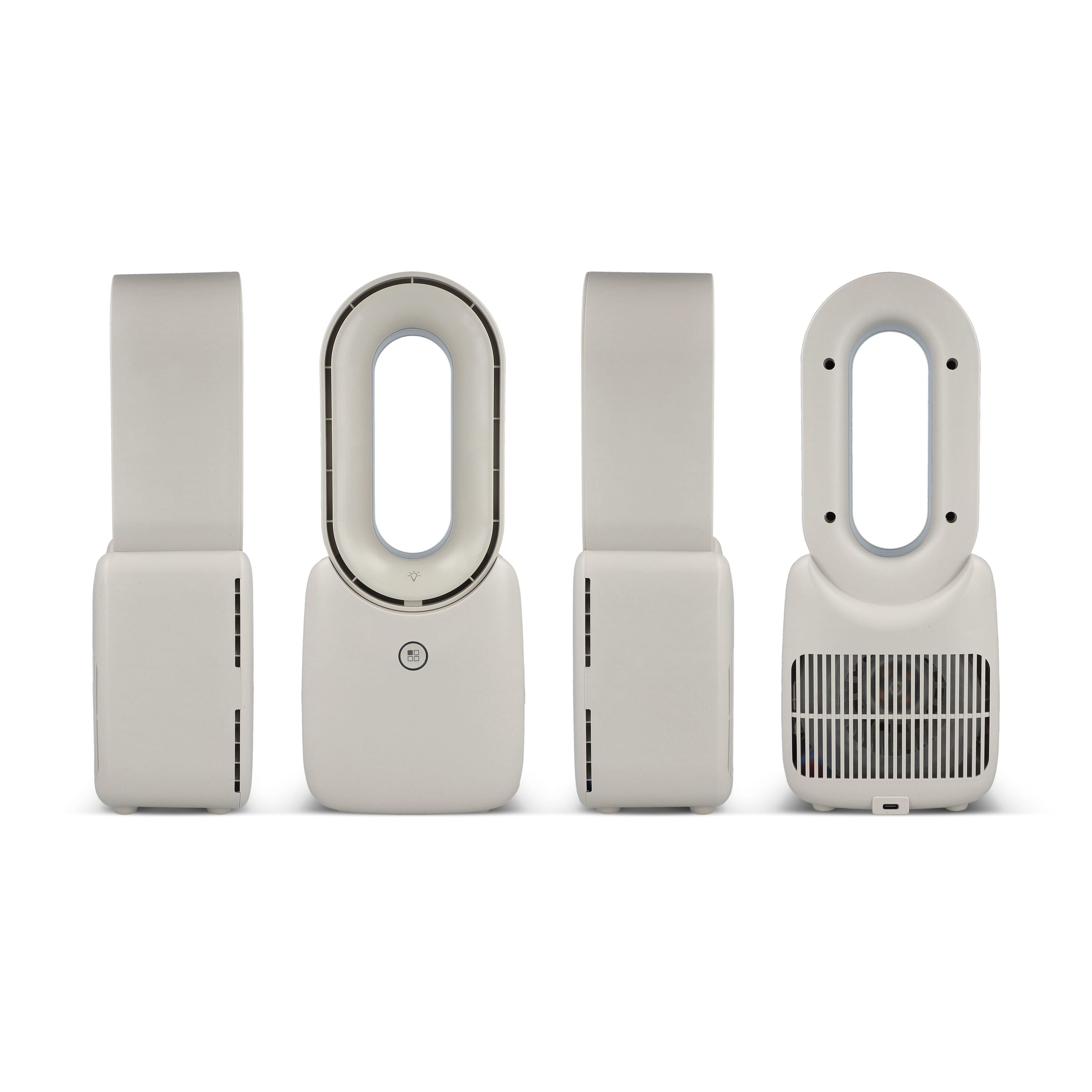 inSideOut Brislux – Rotorloser Softwind-Ventilator mit LED-Licht - beige-767