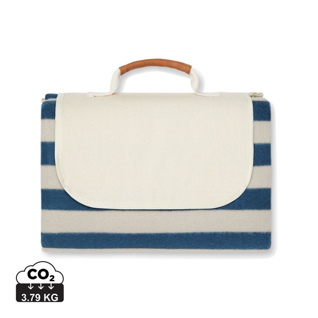 VINGA Alba GRS rPET Picknickdecke - navy blau-473