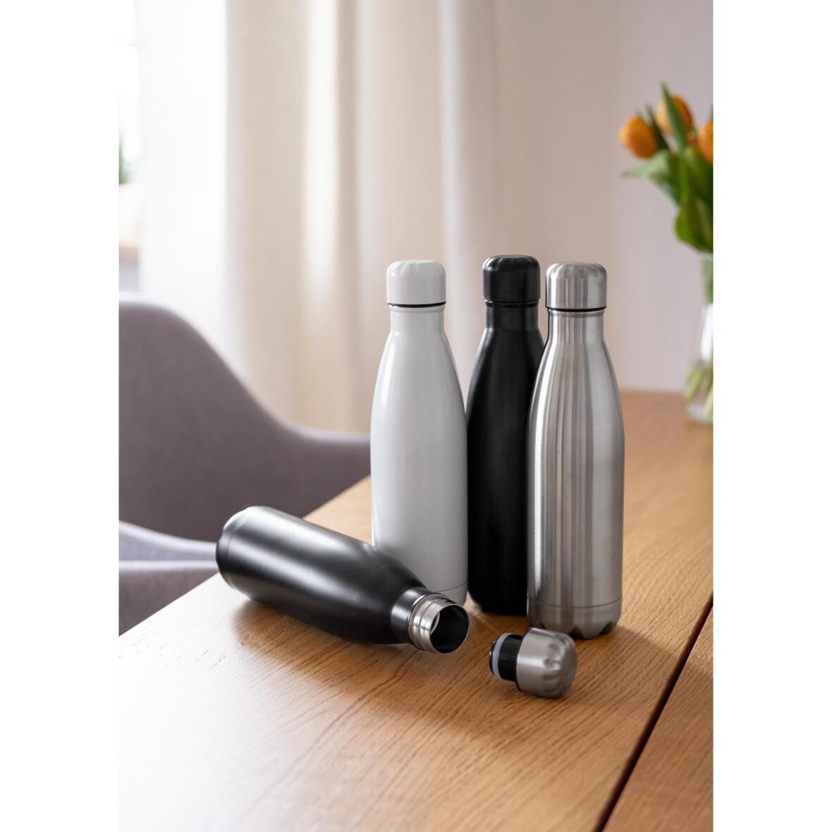 Vakuum Flasche Colare 0,5 l - schwarz - silber-543