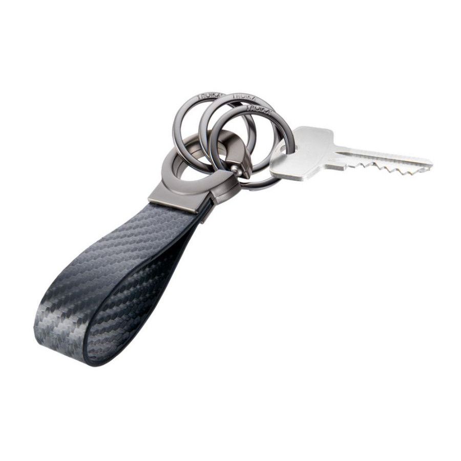 TROIKA Schlüsselanhänger KEY-CLICK CARBON - carbon optik-624