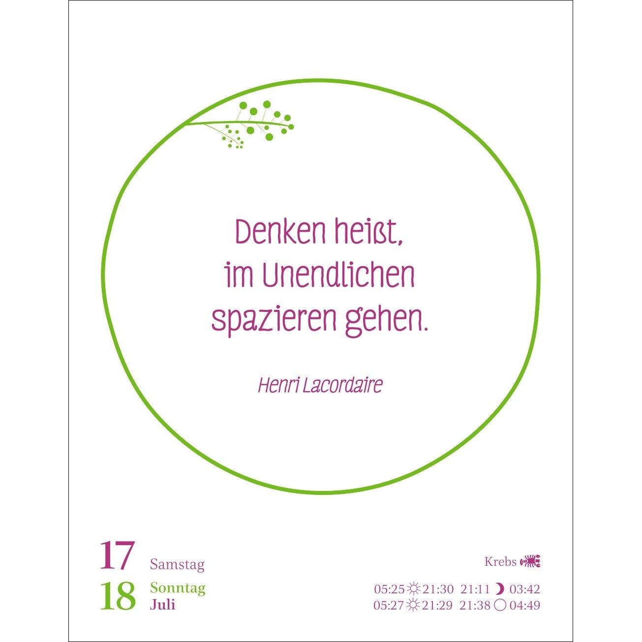 Heute ist dein Tag! Tagesabreißkalender-613
