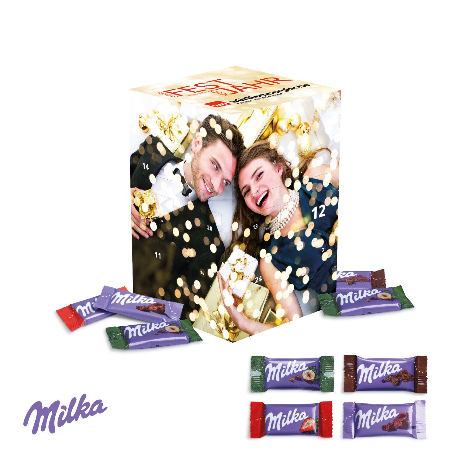 Adventskalender Cube "XL" mit Milka Schokolade-485
