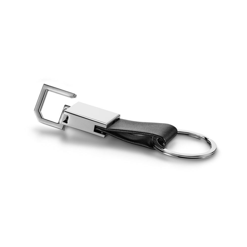 BOURCHIER Schlüsselanhänger aus PU und Metall - schwarz-875