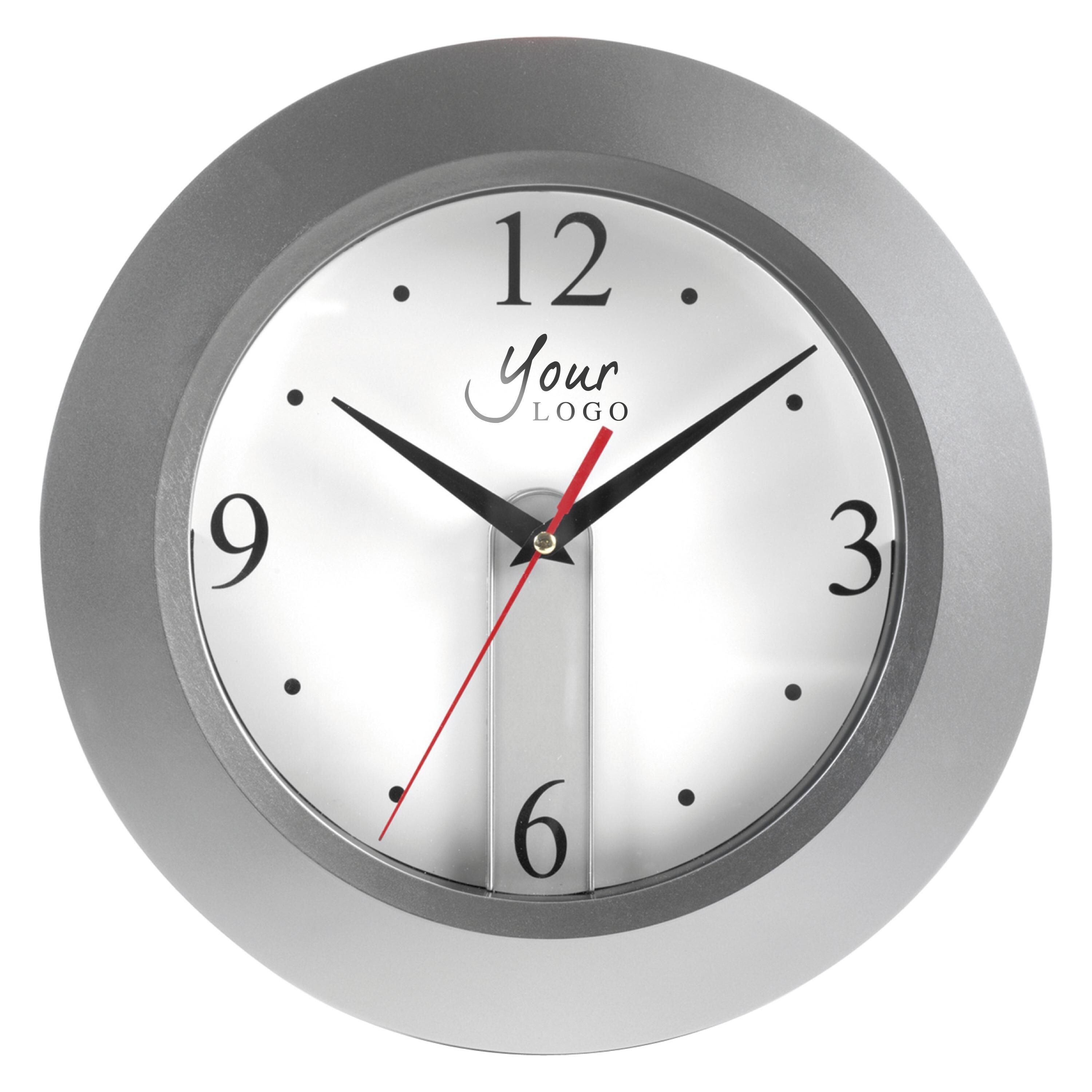 Wanduhr aus Kunststoff Ali - silber-78
