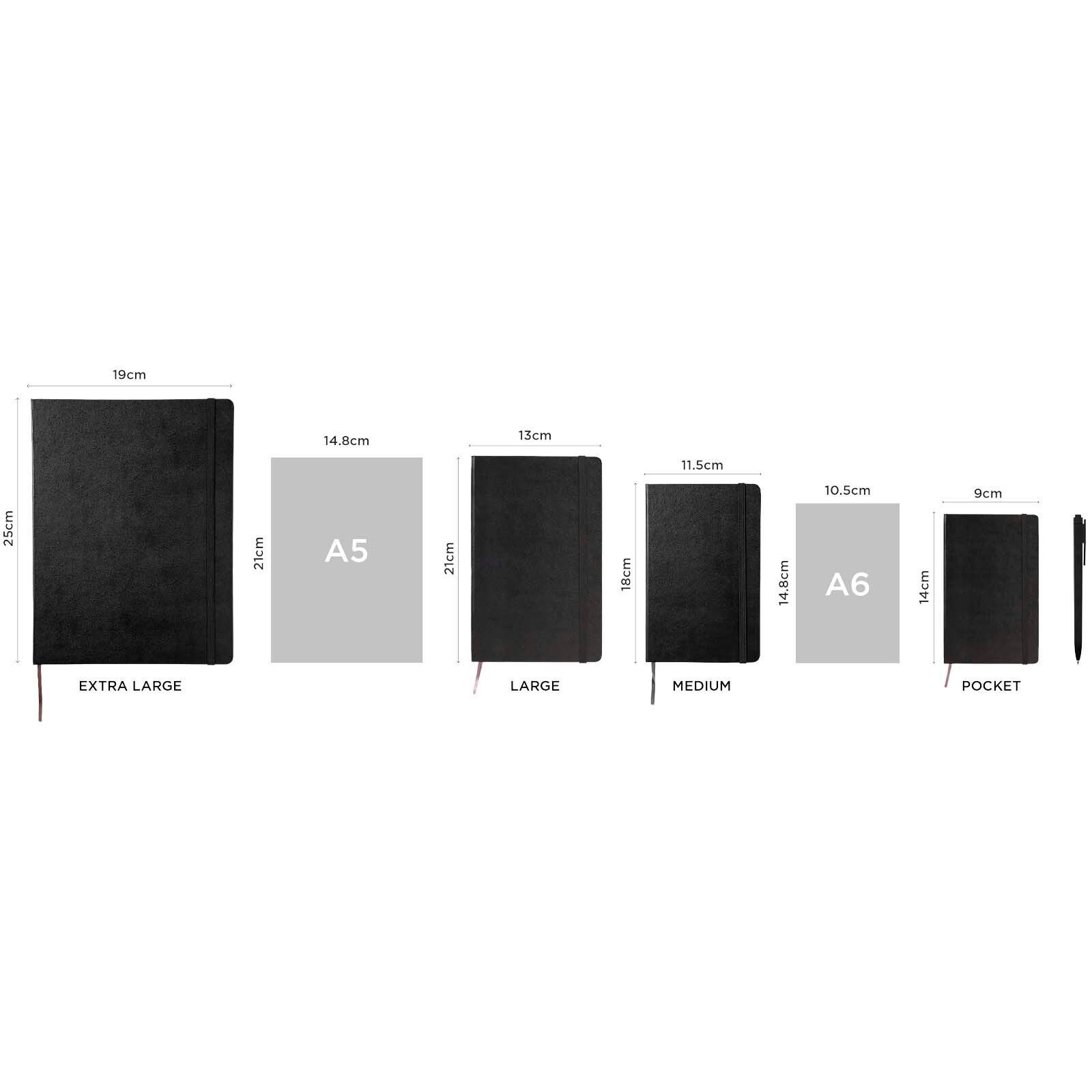 Moleskine Hardcover 12 Monate Wochenkalender XL - schwarz-372