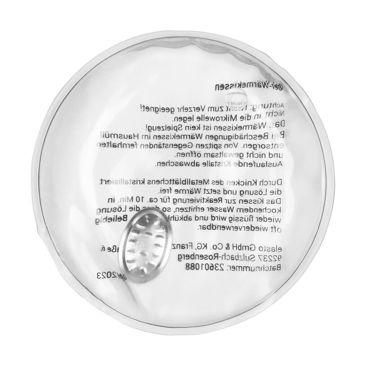 Gel-Wärmekissen Rund - transparent-245