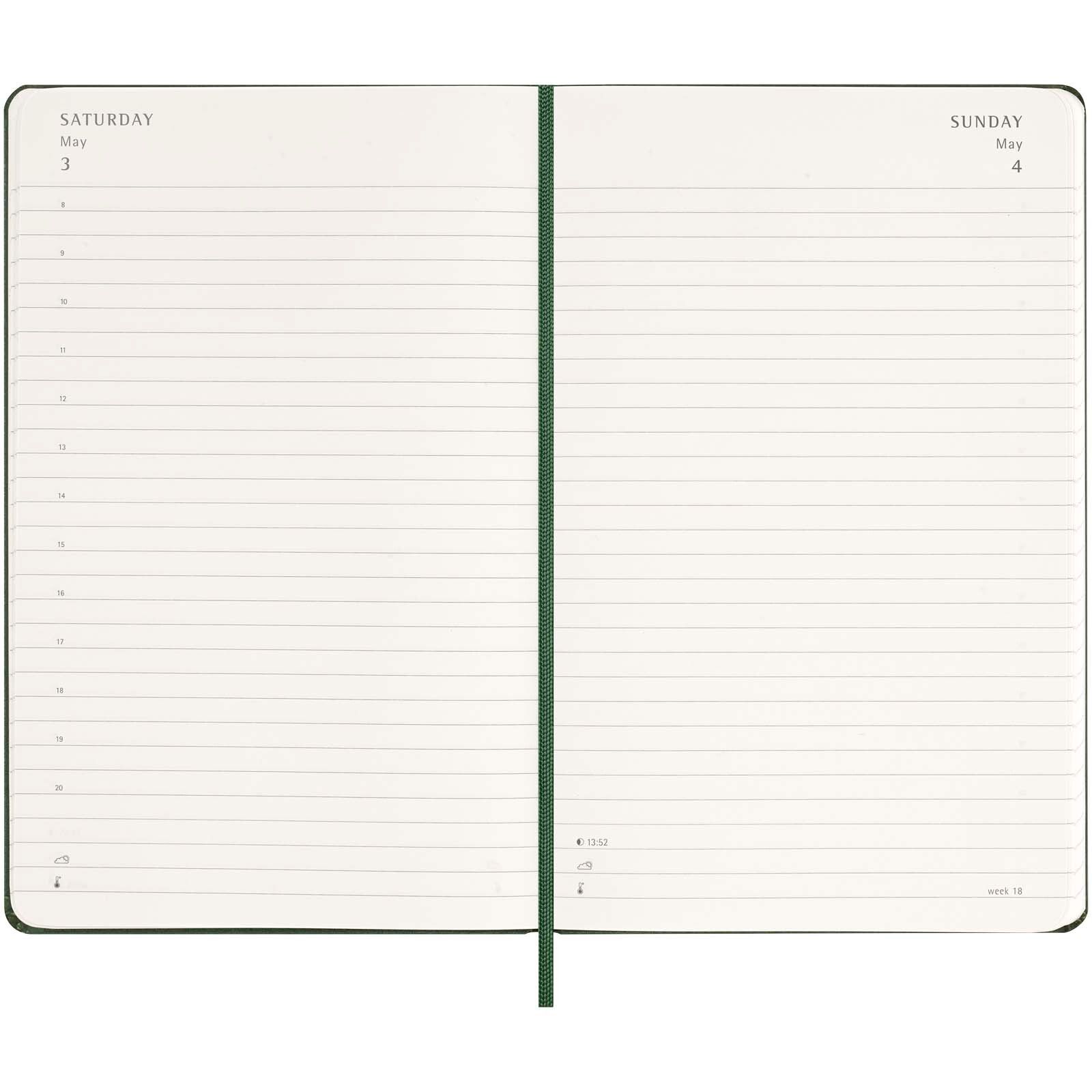 Moleskine Hardcover 12 Monate Tageskalender - myrtengrün-865