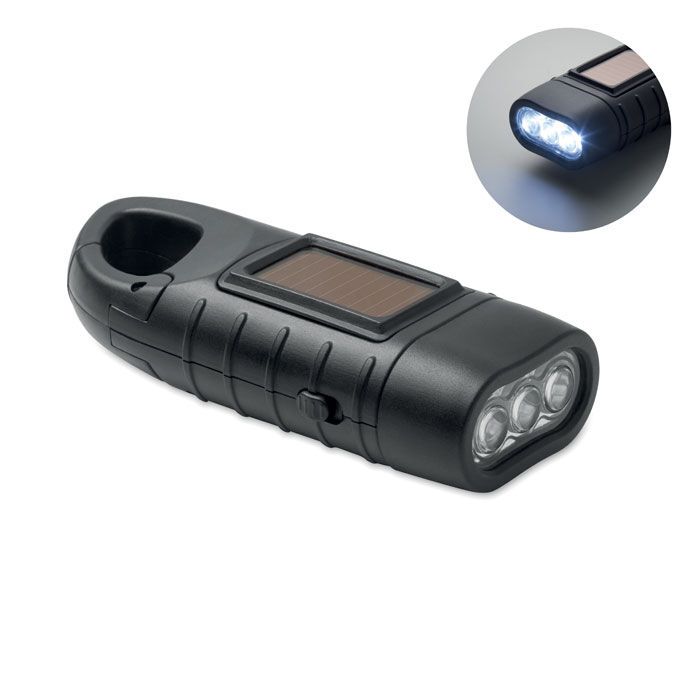 Solar-Dynamo-Taschenlampe SLUZ - schwarz-119
