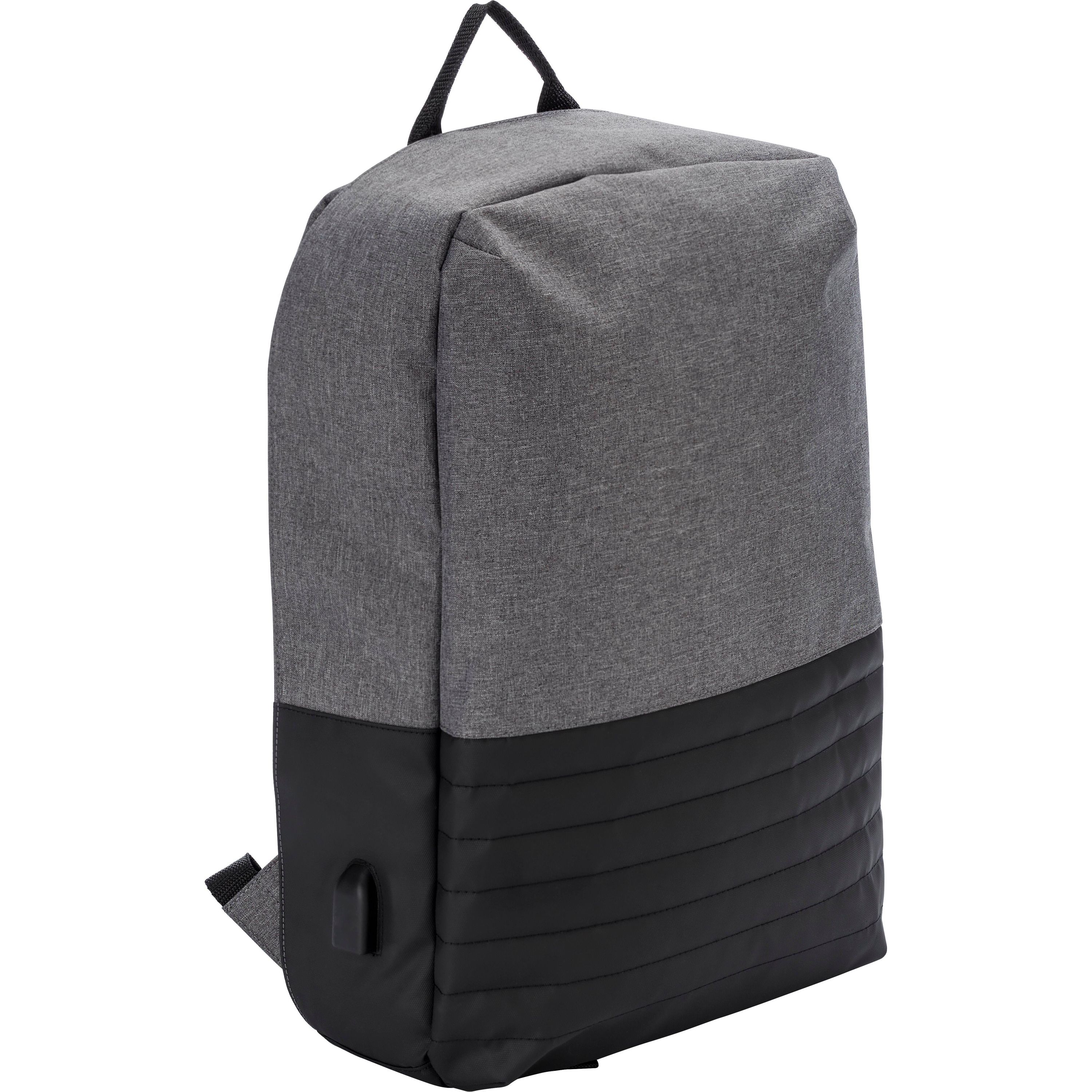 Diebstahlsicherer Rucksack aus PVC Asim - schwarz-245