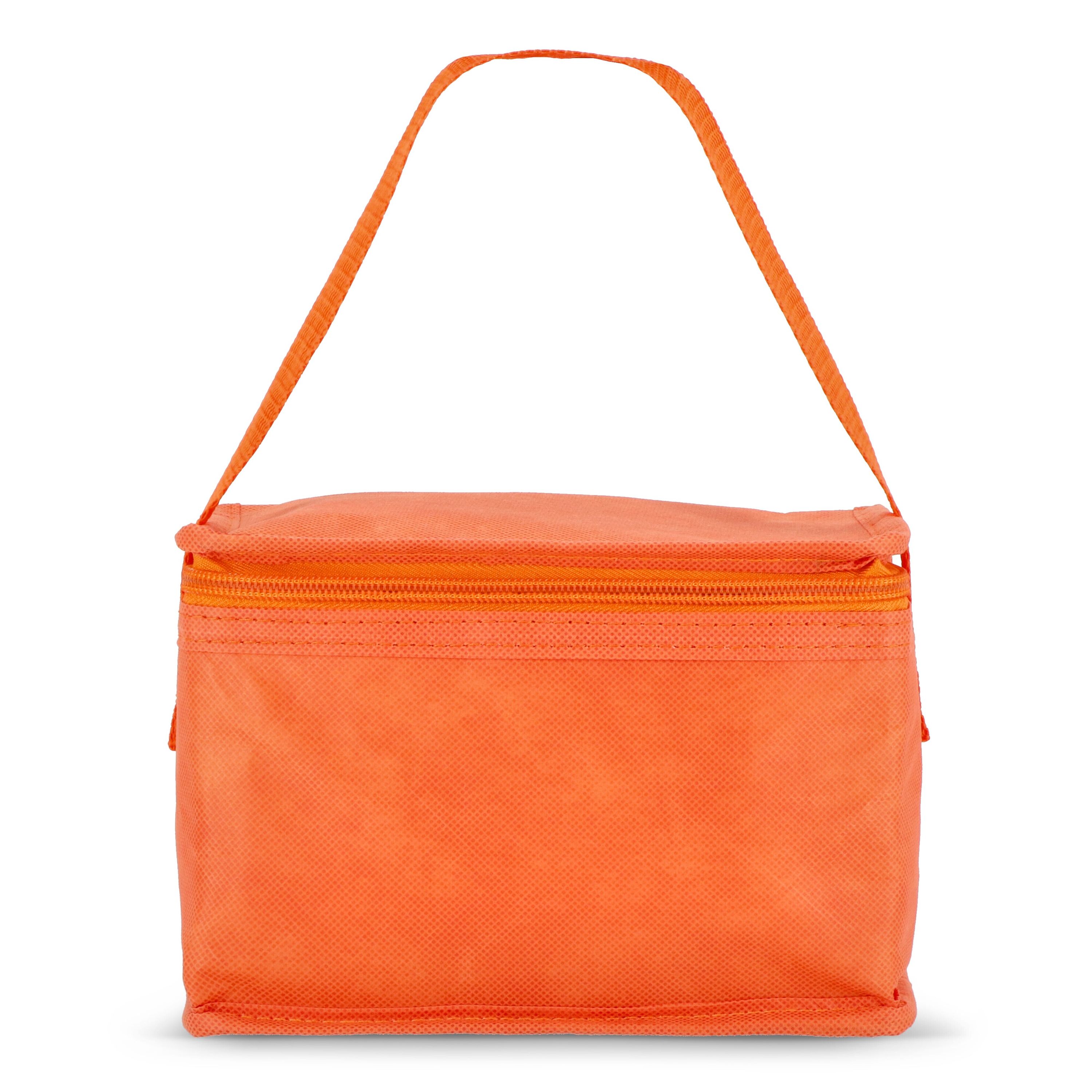 R-PET 6 Dosen-Kühltasche Non Woven 20x 13 x 12,5cm 75g/m² - orange-30