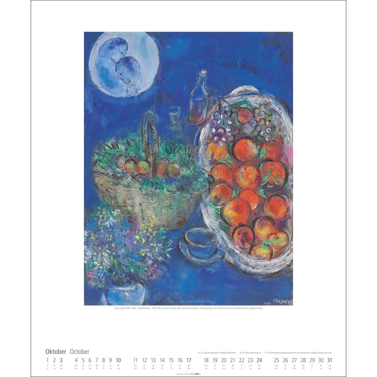 Marc Chagall - Kunst & Kultur Kalender-238
