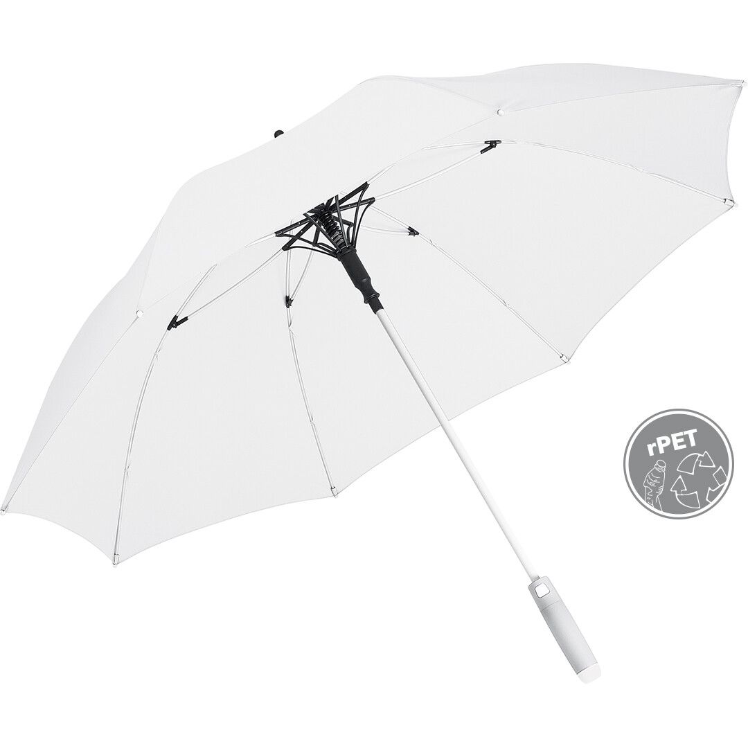 AC-Midsize-Stockschirm FARE® Whiteline Ø112 cm - weiß-426