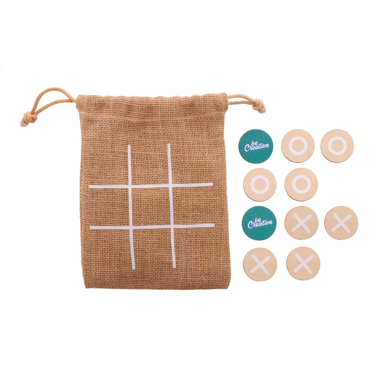 Tic-Tac-Toe-Spiel JUX Creative - natur-849