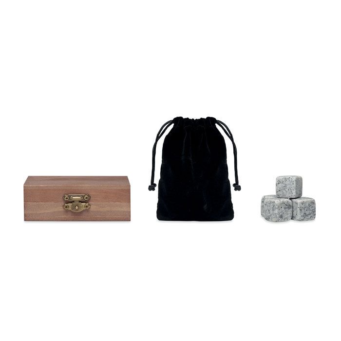 Stein-Eiswürfel-Set ABERDEEN - holz-372