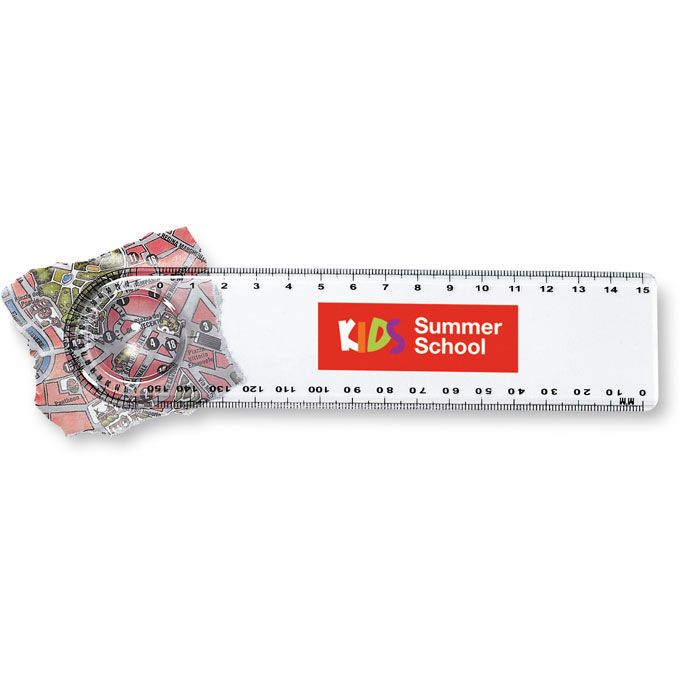 Lineal mit Lupe/Winkelmesser LASTA - transparent-60