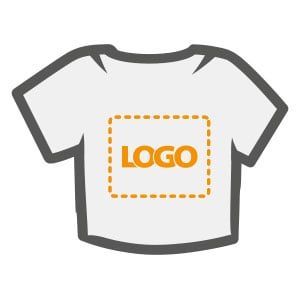 Veredelungsposition T-Shirt Rückseite