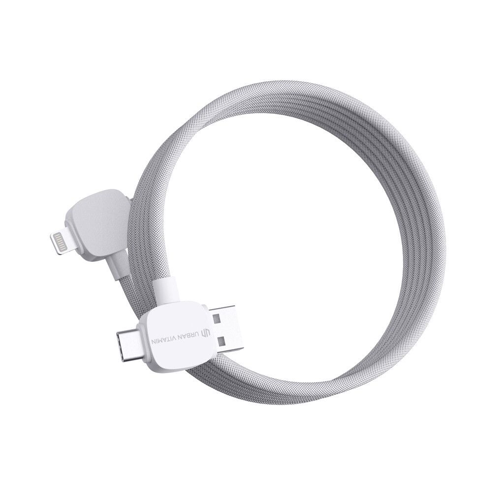 Urban Vitamin Stockton 65W magnet. Kabel RCS recyc. TPE/PET - weiß-826