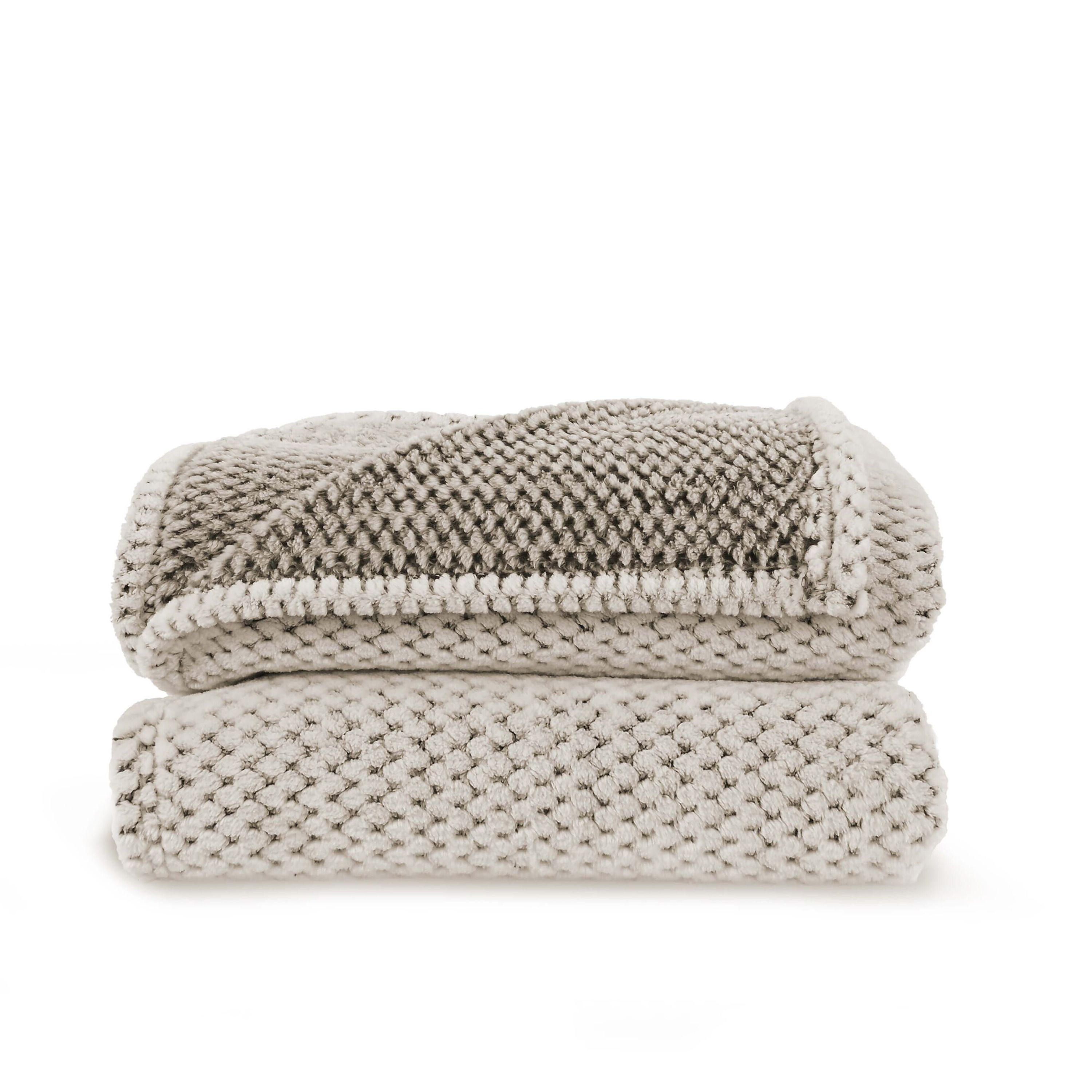 Sagaform Anni R-PET Vlies-Decke - beige-3