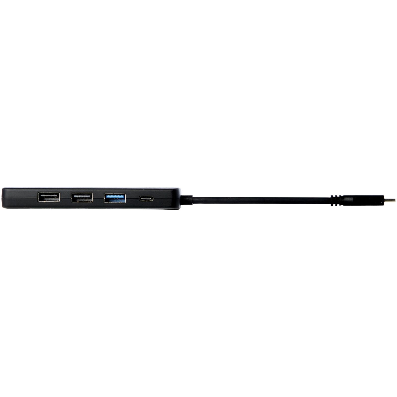 Loop Multimedia-Adapter aus recyceltem RCS Kunststoff USB 2.0-3.0 mit HDMI-Anschluss - schwarz-799