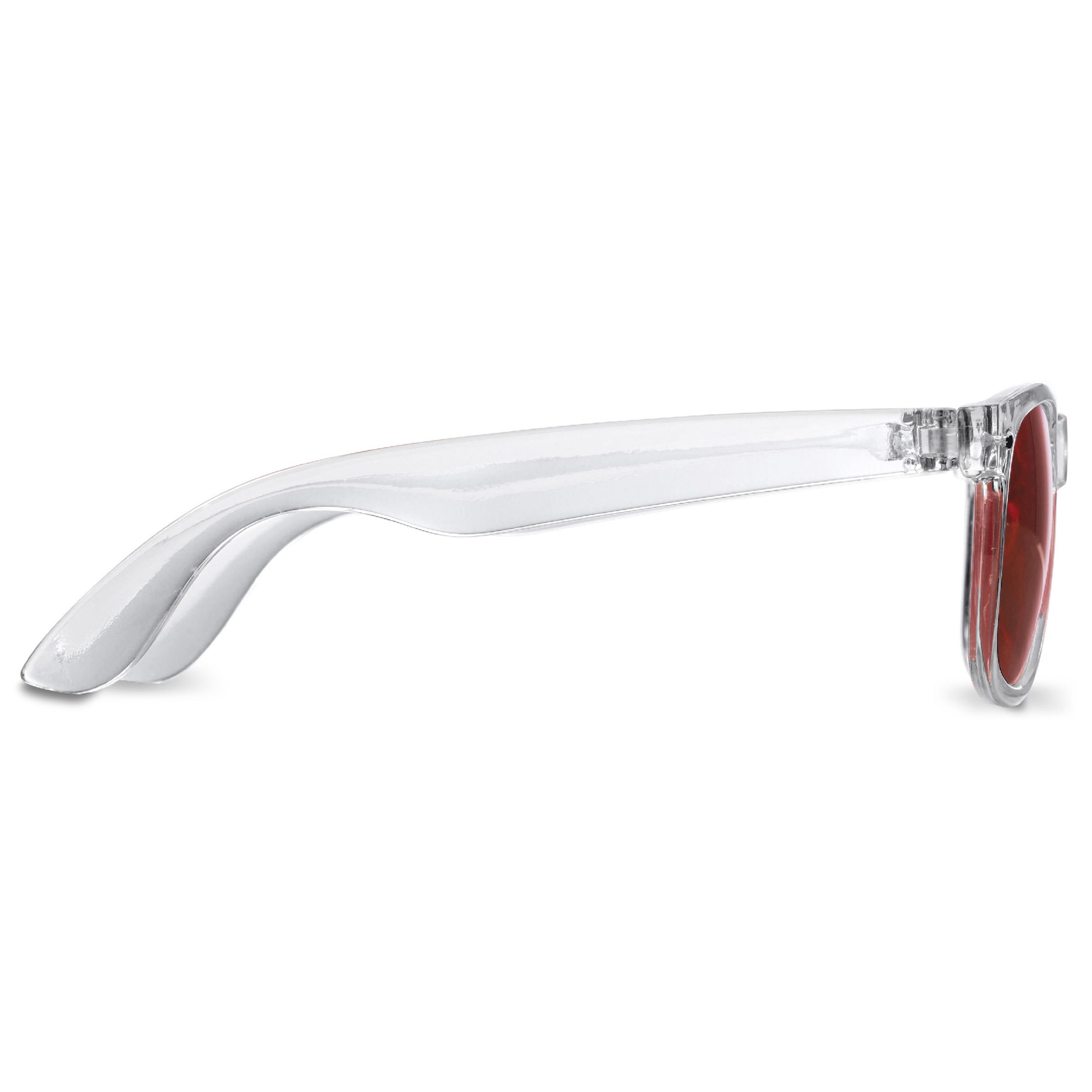 Sonnenbrille Bradley transparent UV400 - transparent  -  rot-334