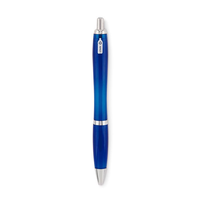 Druckkugelschreiber RPET RIO RPET - transparent blau-375