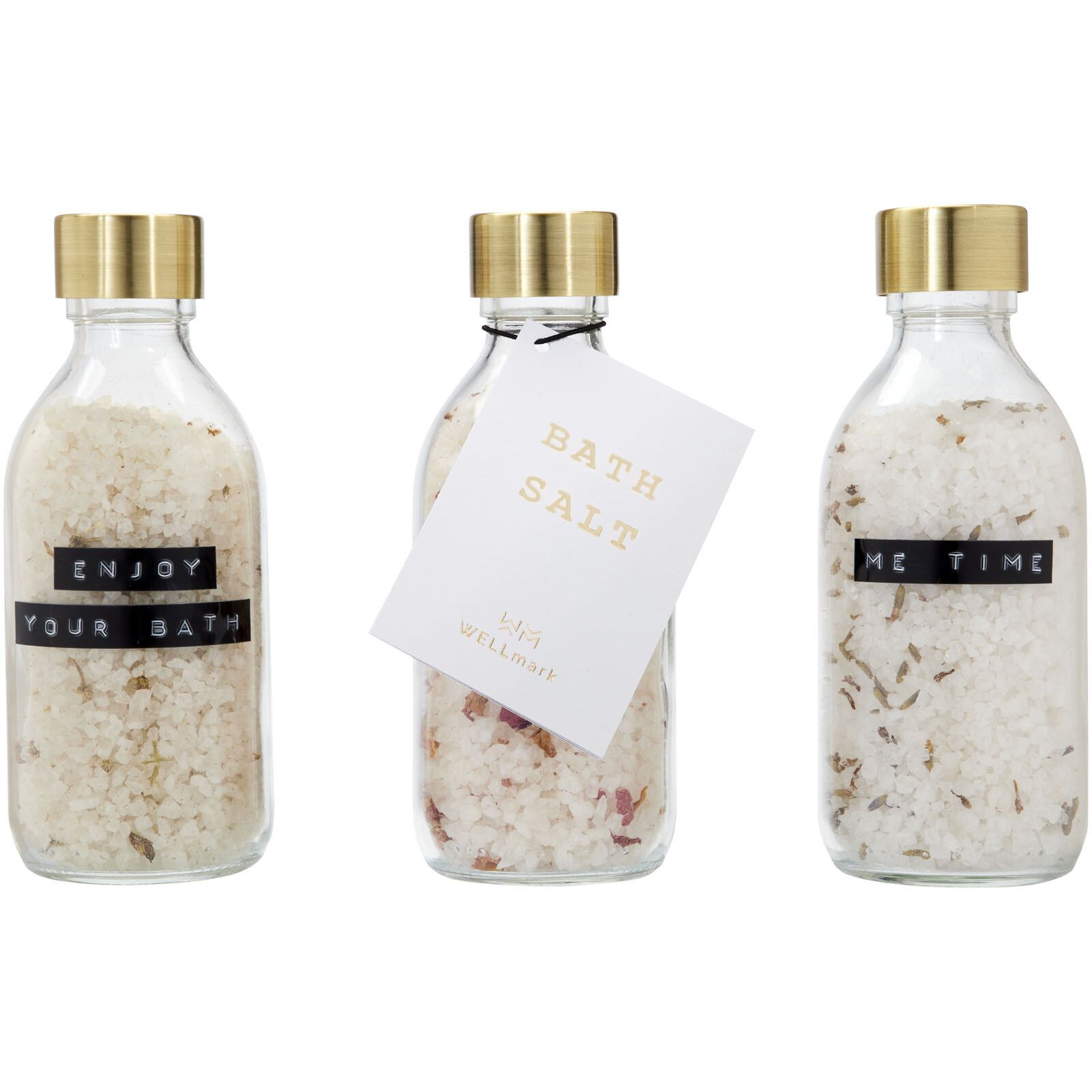 Wellmark Just Relax 3-teiliges Badesalz-Set, 200 ml - transparent klar-813