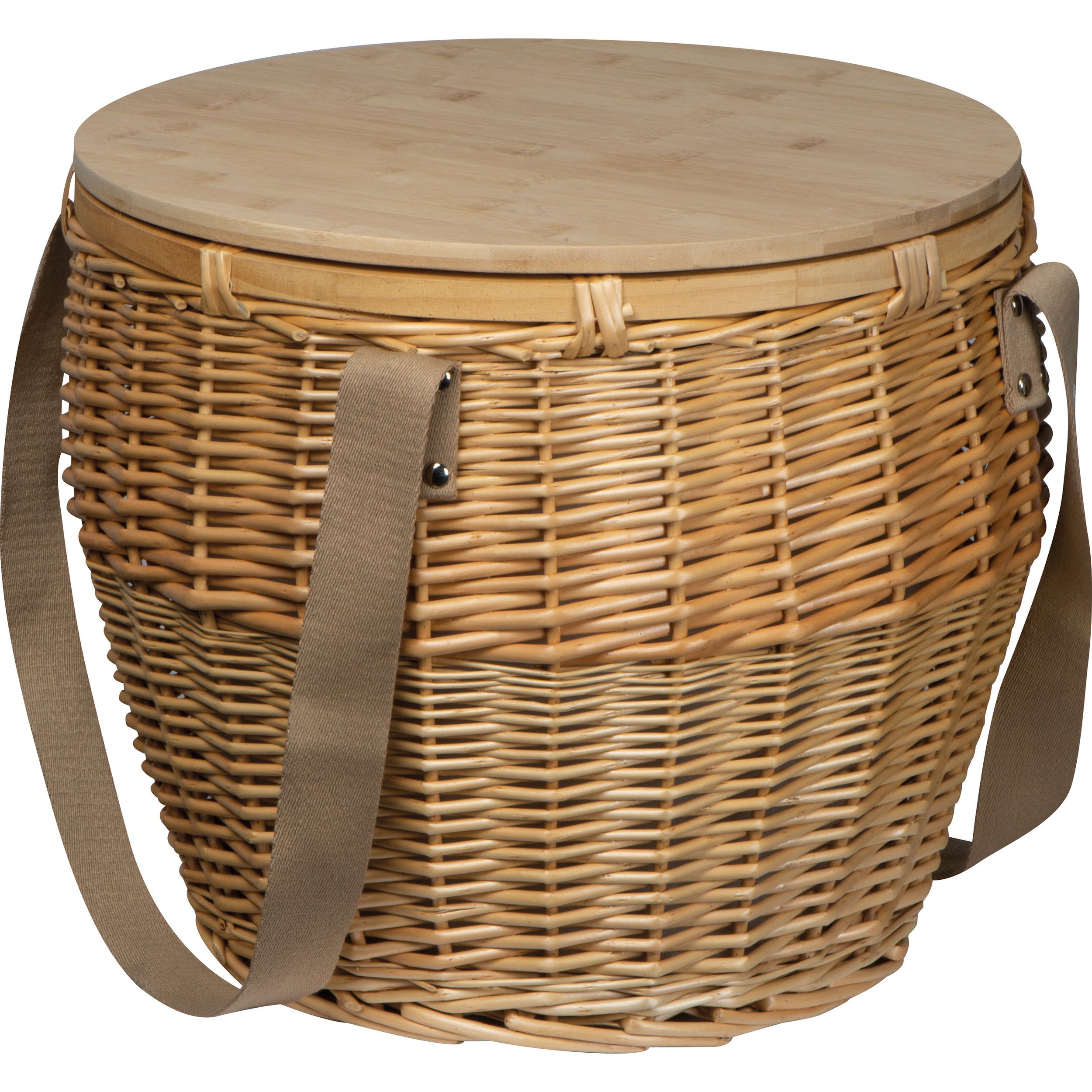 Mark Twain Picknickkorb aus Rattan - beige-318