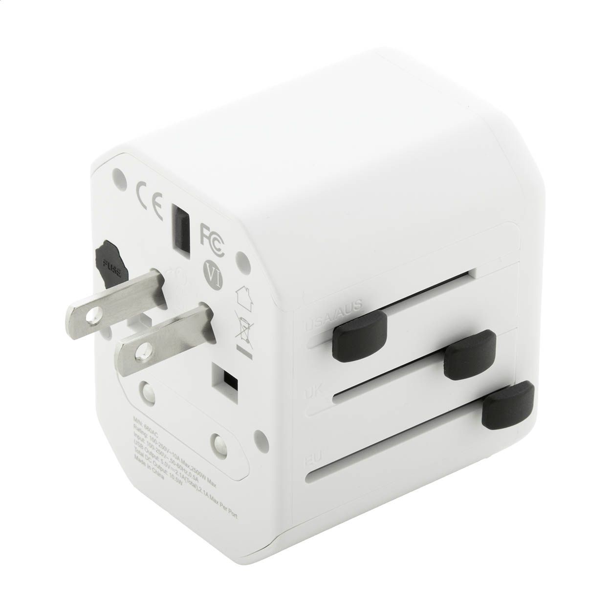 Jetsetter Reiseadapter - weiß-653