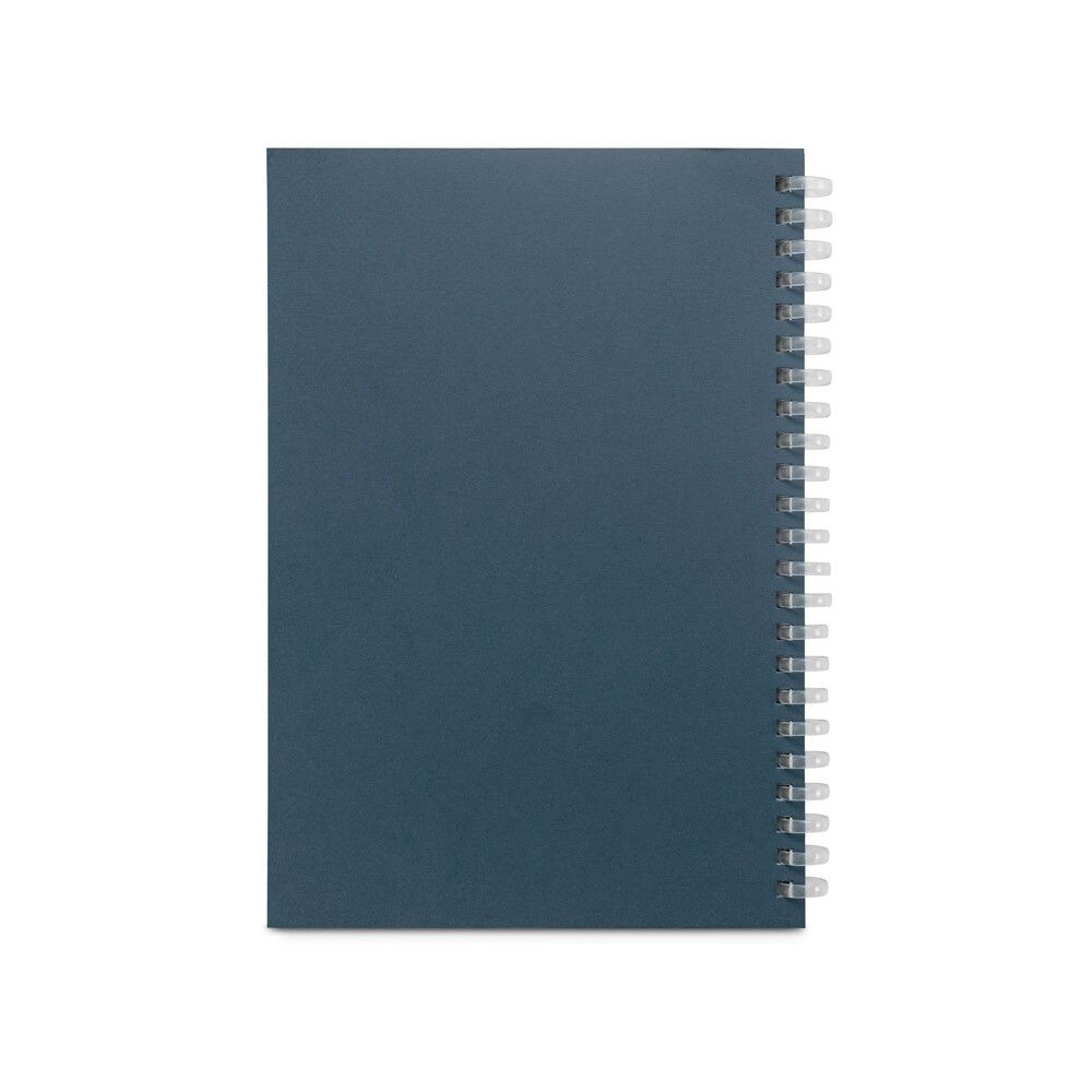 SCHILLER Notizblock A5 mit flexiblem Cover, hergestellt aus 100 % Recyclingpapier - blau-766