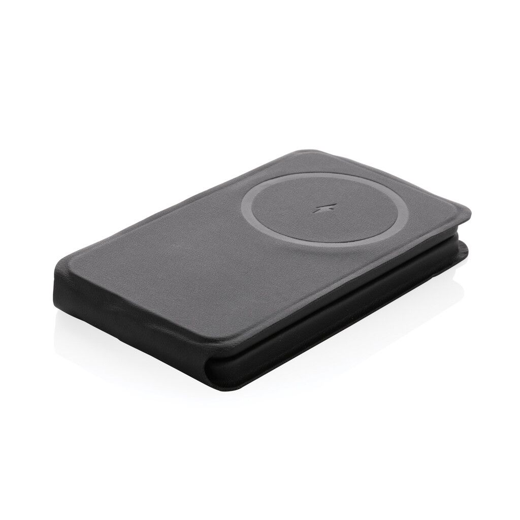 Swiss Peak 15W 3-in-1 magnetischer Wireles Charger aus rPU - schwarz-721
