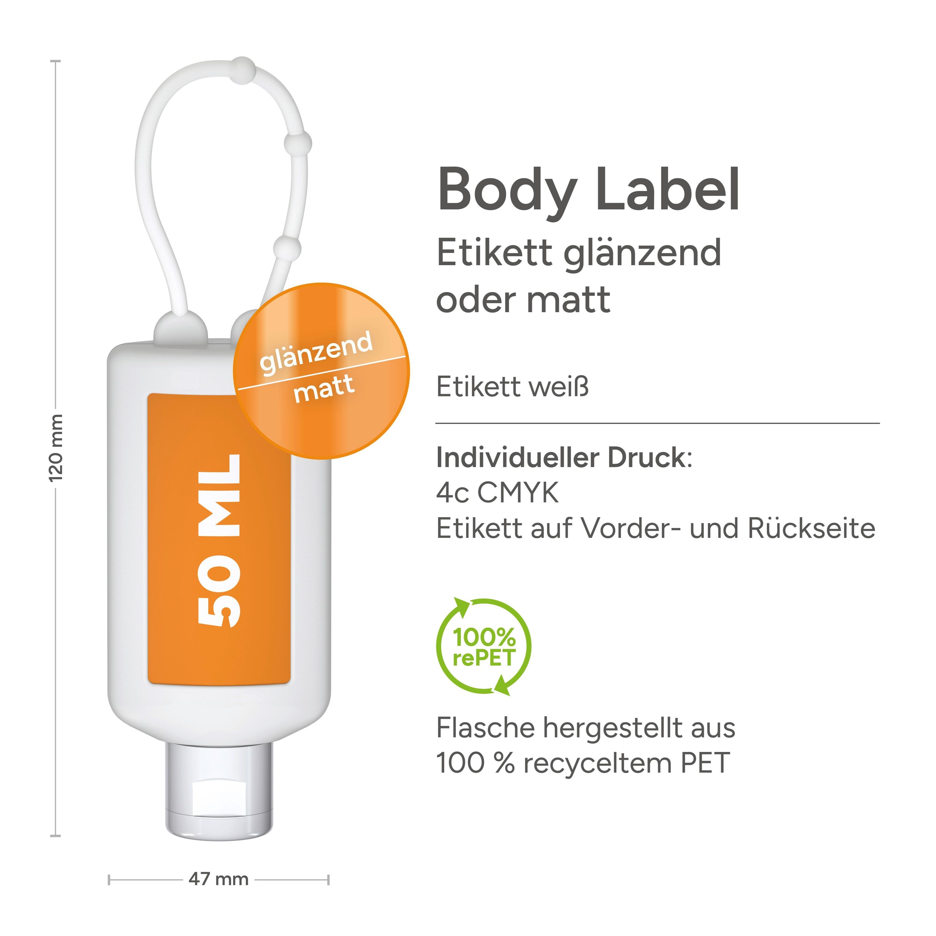50 ml Bumper Duschgel Rosmarin-Ingwer Body Label-107