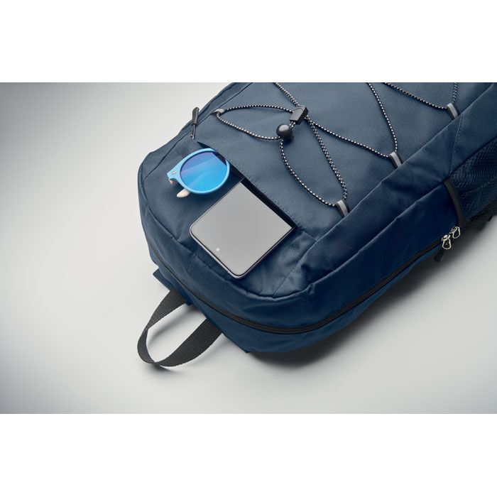 Rucksack 600D RPET Polyester HIGE - marineblau-274