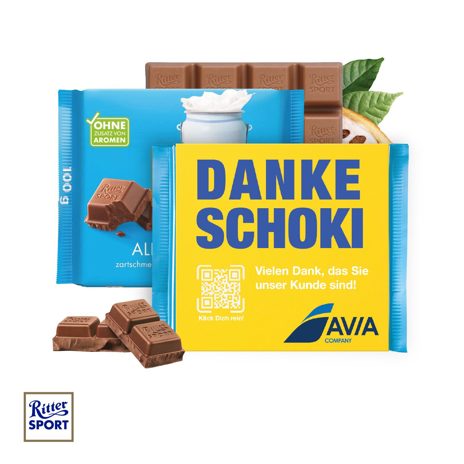 Ritter Sport mit Werbebanderole-367