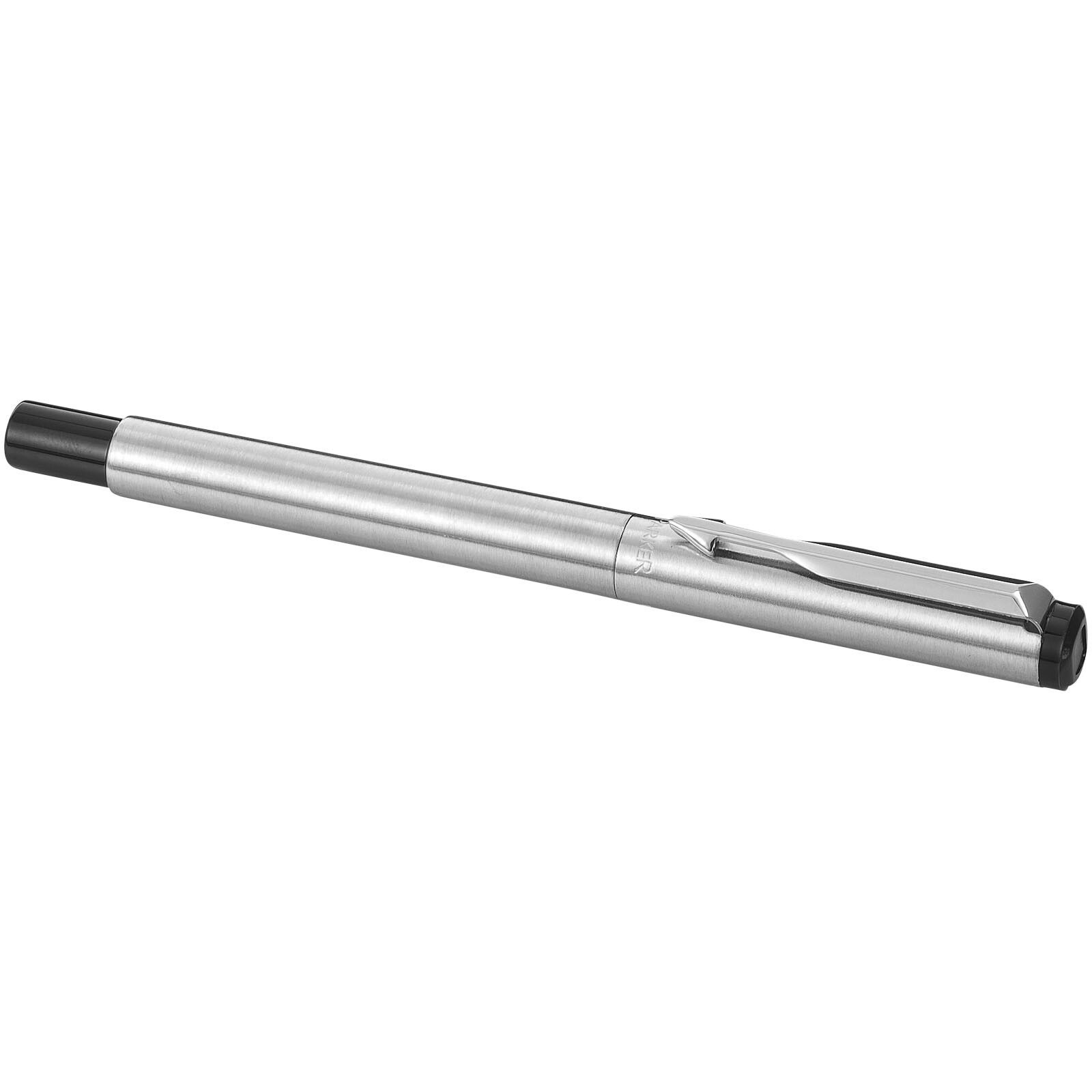 Parker Vector Tintenroller (schwarze Mine) - silber-221