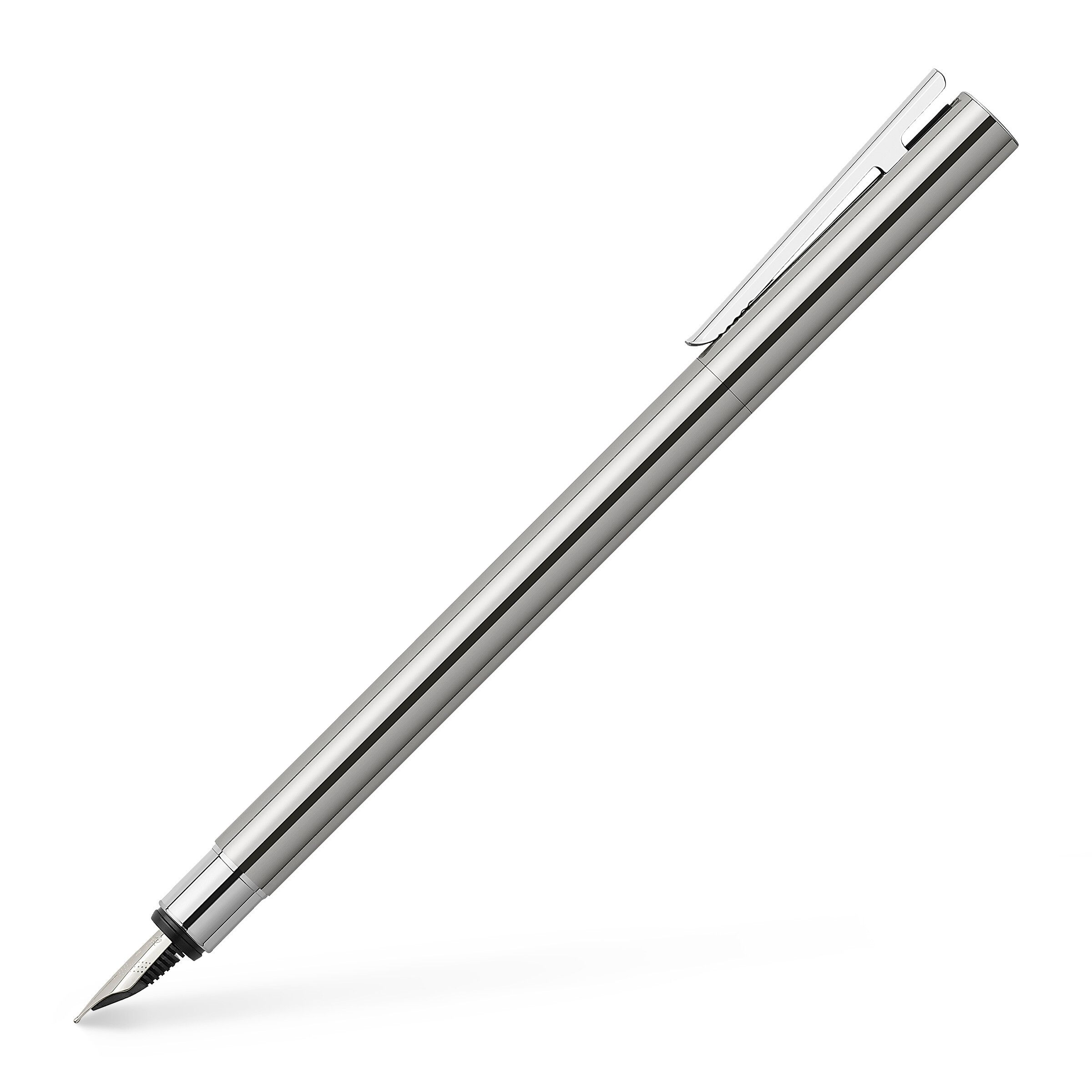 Füllfederhalter Neo Slim Edelstahl - silber glänzend-44