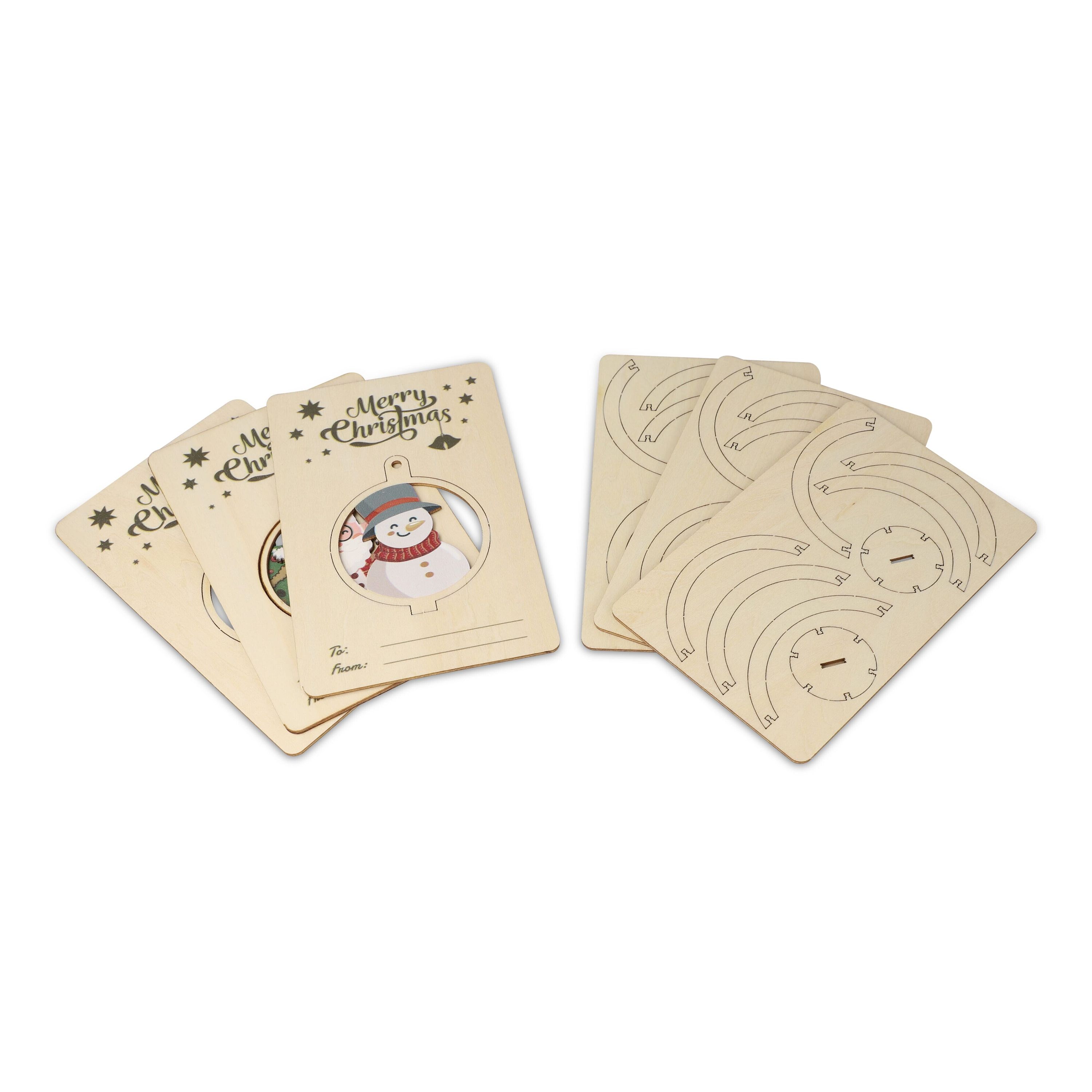 InSideOut Weihnachtsschmuck aus Holz 3er-Set - natur-138