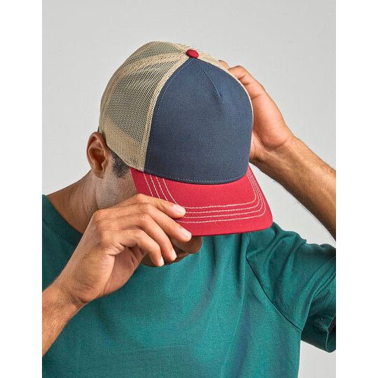Rapper Canvas Cap - navy - yellow-324