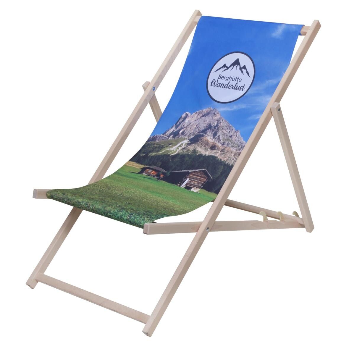 Liegestuhl Chillout - natur - weiß-264