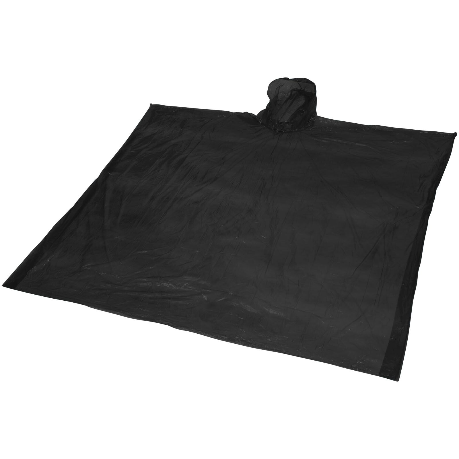 Ziva Einweg Regenponcho mit Hülle - schwarz-206