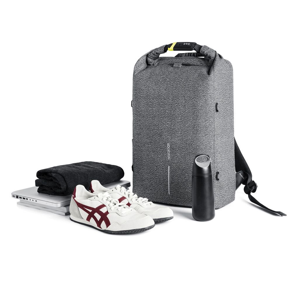 Urban schnitthemmender Anti-Diebstahl-Rucksack - grau-499