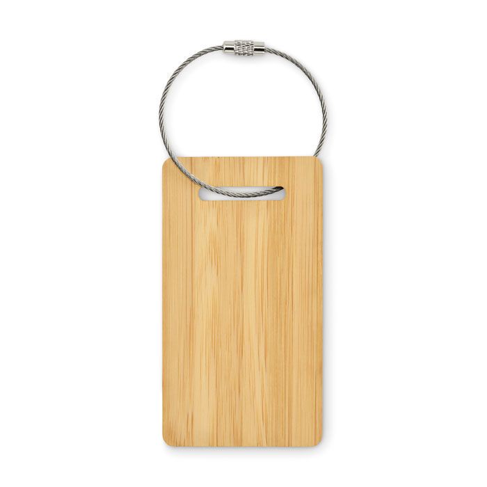 Kofferanhänger aus Bambus MIO - holz-377