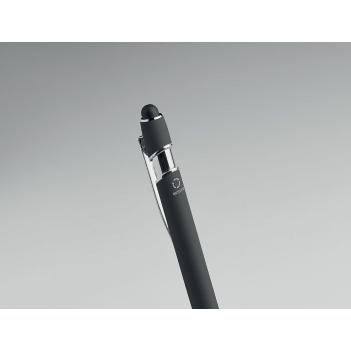 Druckkugelschreiber mit Stylus SIPARO - schwarz-489