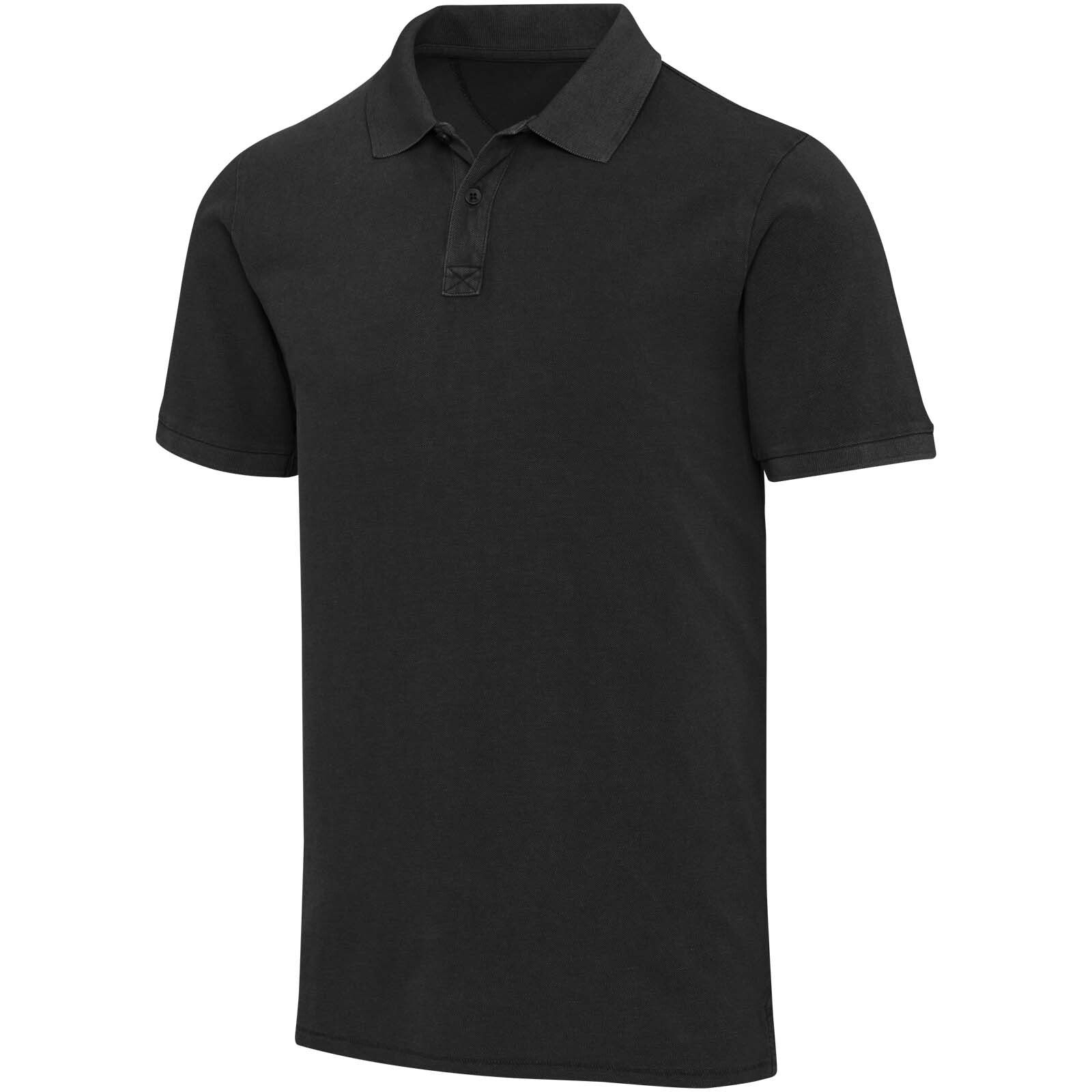 Calgary Poloshirt für Herren im Washed Look, 200 g/m2 - schwarz-66