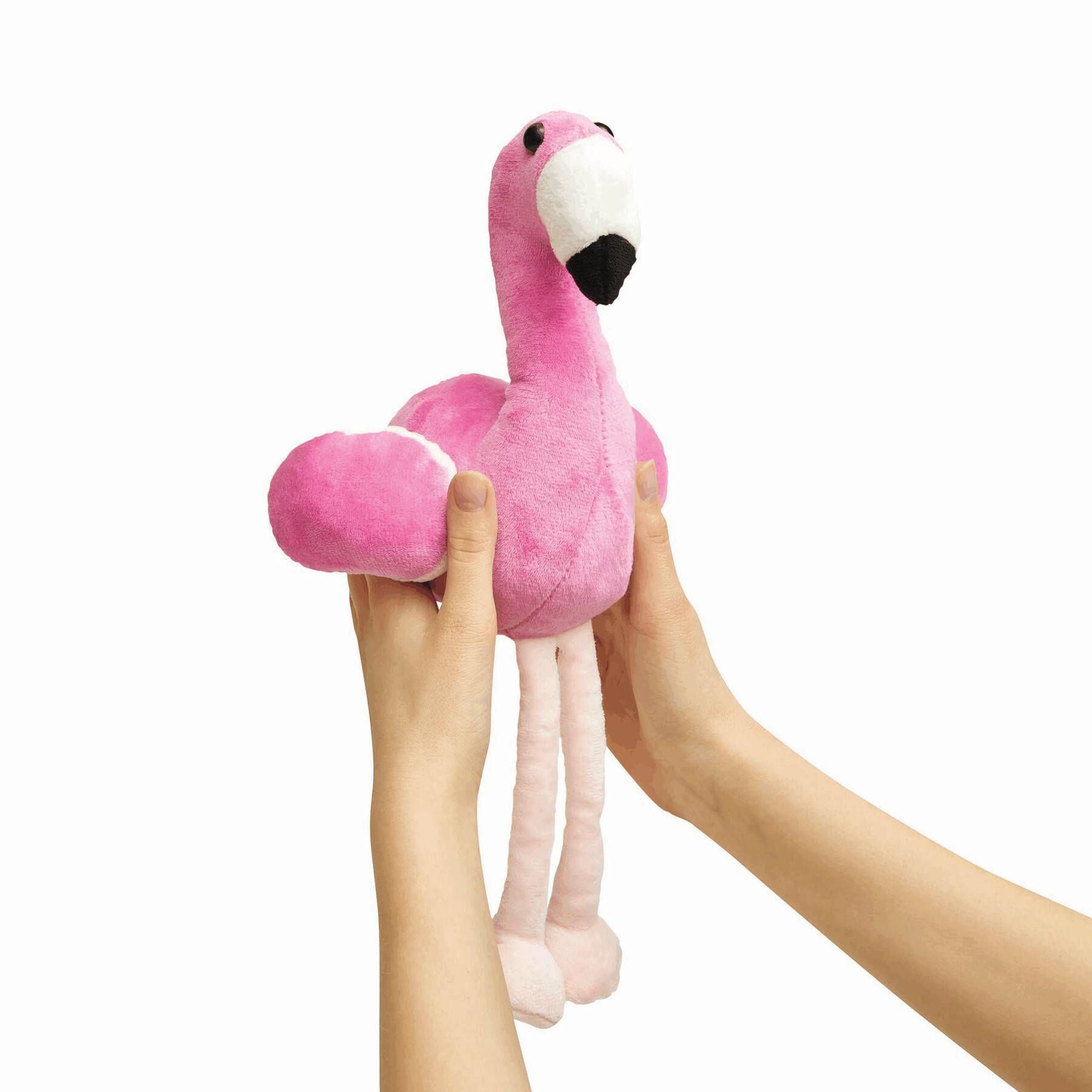 Plüsch-Flamingo LUISA - pink - schwarz - weiß-744
