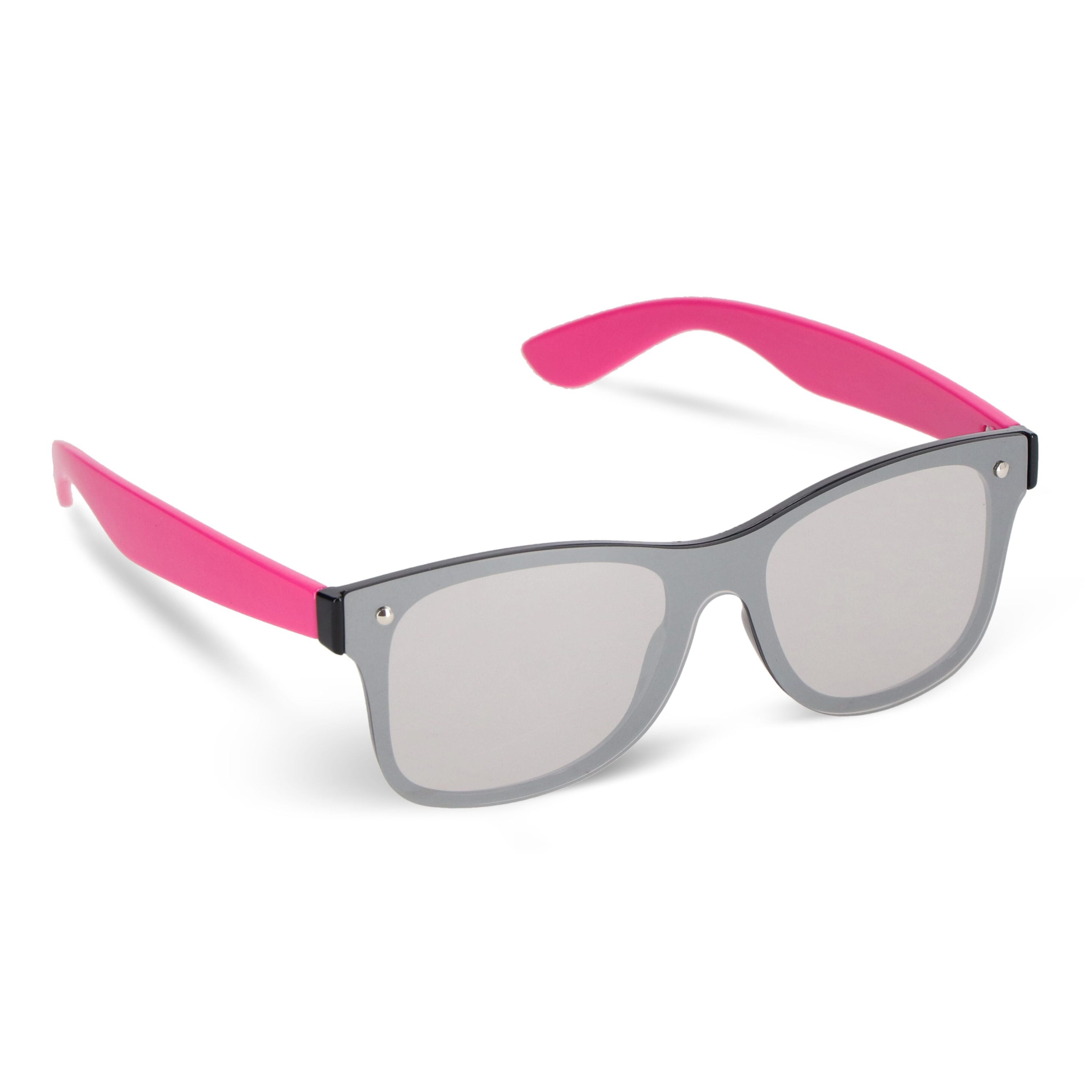 Justin R-PC Sonnenbrille mit verspiegelten Uni-Gläsern UV400 - rosa-97