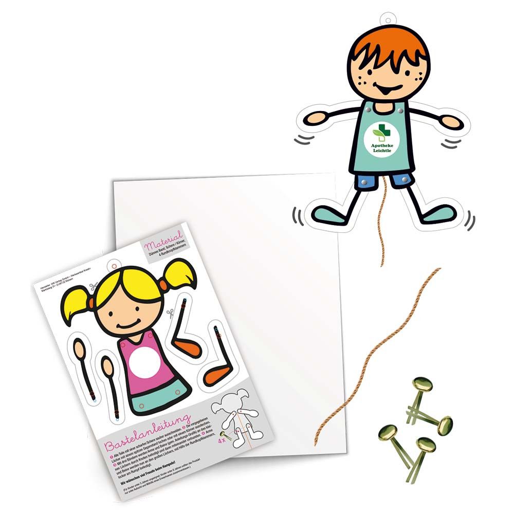 Hampelfiguren-Bastelset A4 - in weißem Briefumschlag-149