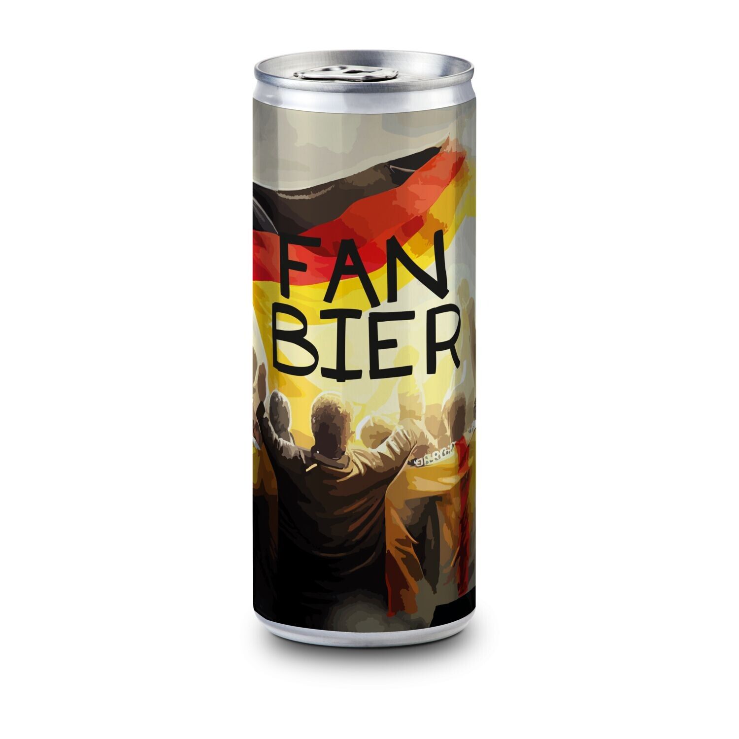 Helles Bier in der Slimline Dose, feinherb und leicht malzig , 250 ml - Folien-Etikett-305