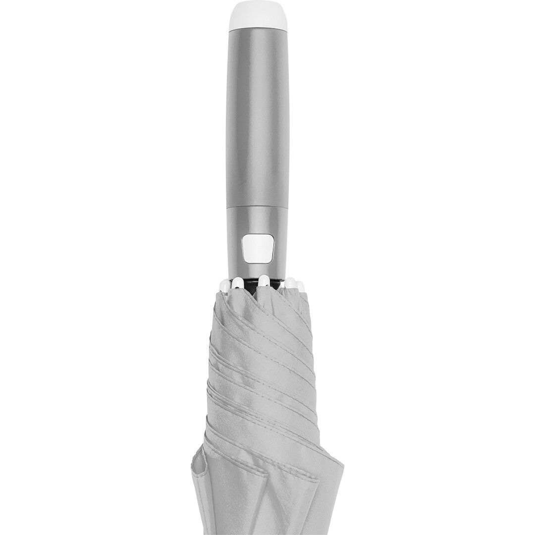 AC-Midsize-Stockschirm FARE® Whiteline Ø112 cm - hellgrau-598